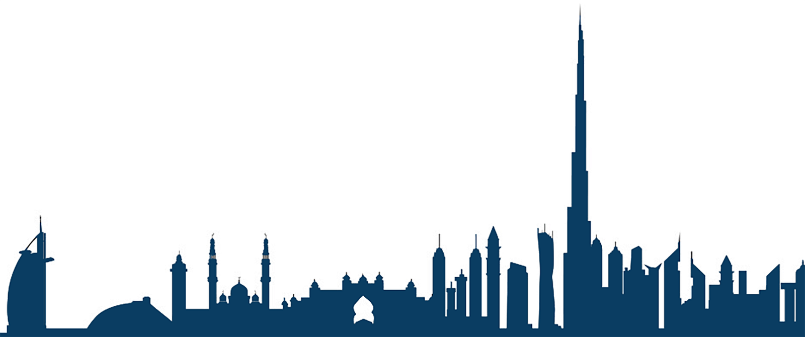 Dubai office skyline illustration